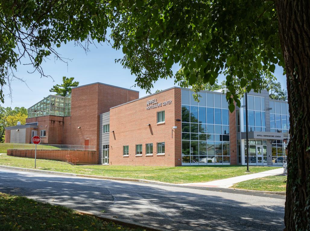 An exterior photo of the new Appell Horticulture Program.