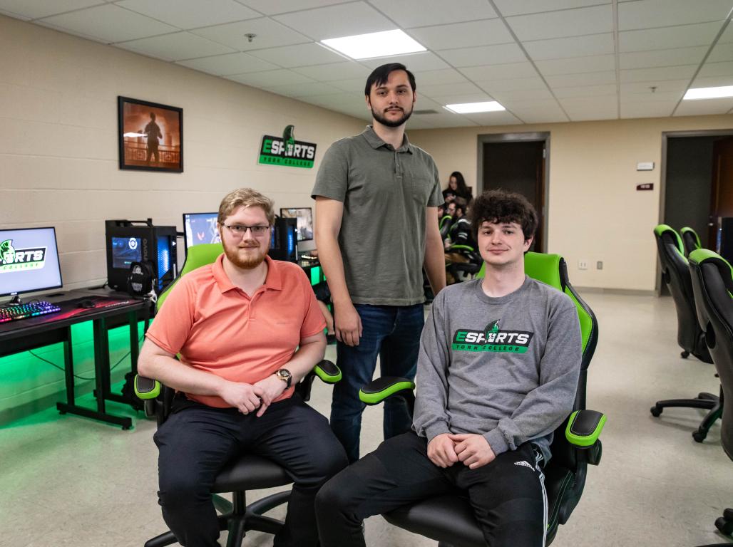 Pictured is 3 Esports team members