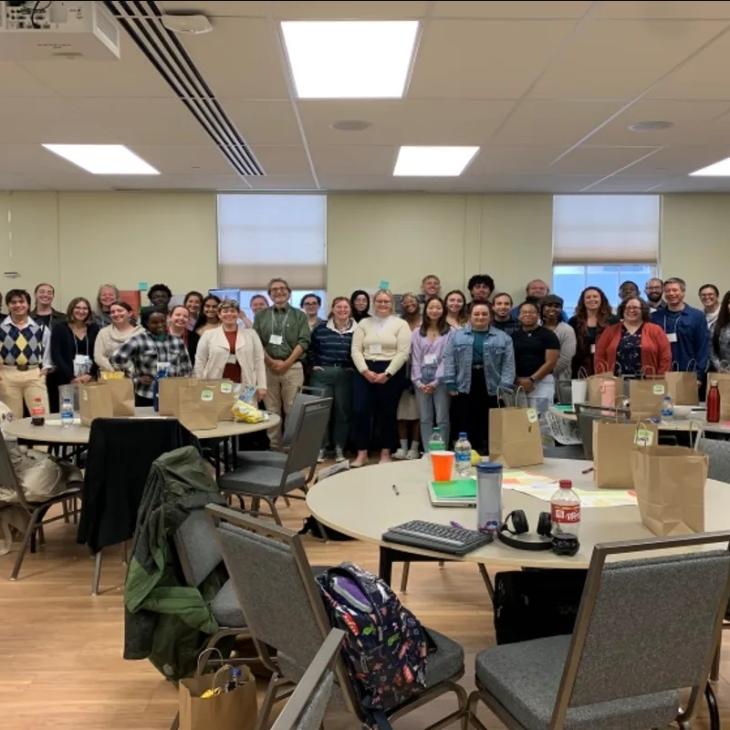 Undergraduate researchers and their mentors at the 2022 Naylor Workshop.