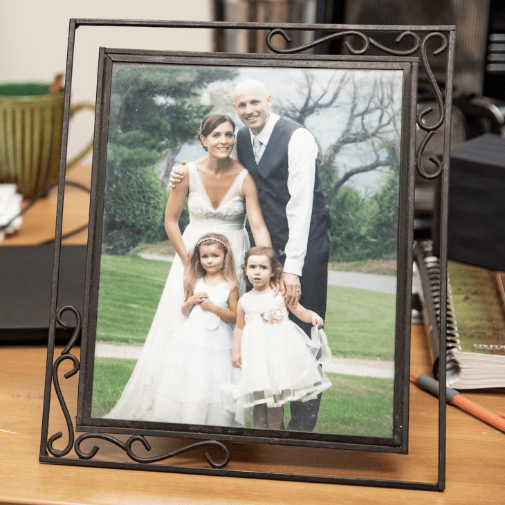 Ken and his wife during their wedding day.